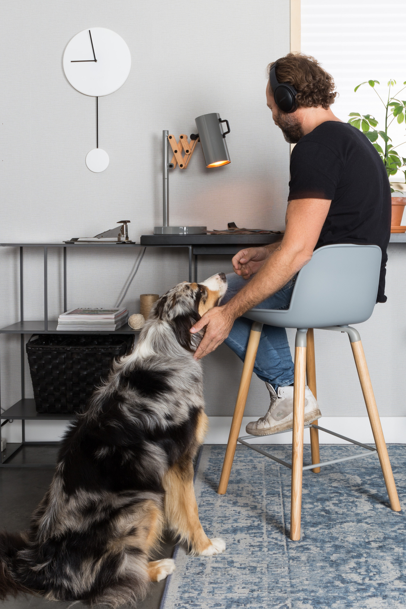 Табурет высокий Albert Kuip белый Zuiver 1500051 - Вид №1