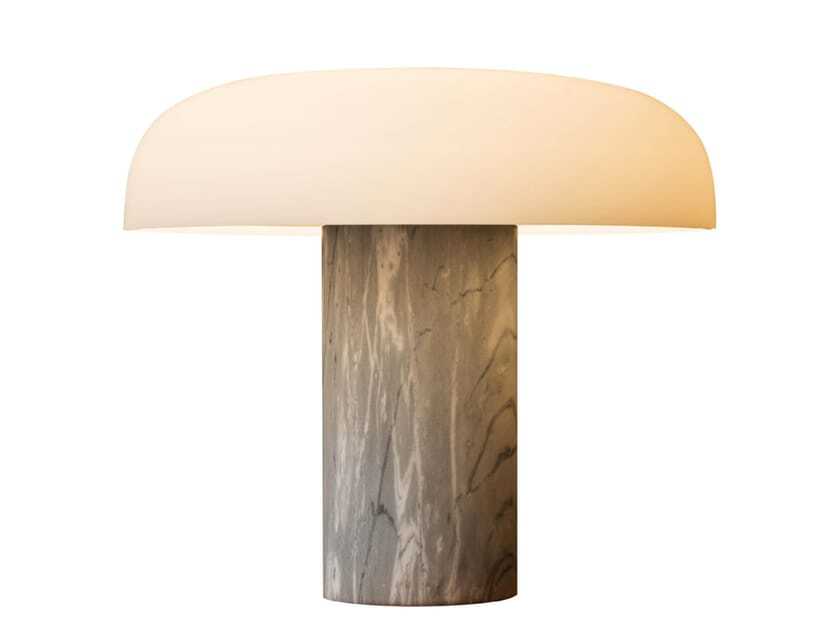 Светодиодная настольная лампа из опала и мрамора In Stock FontanaArte ARCH-00141489