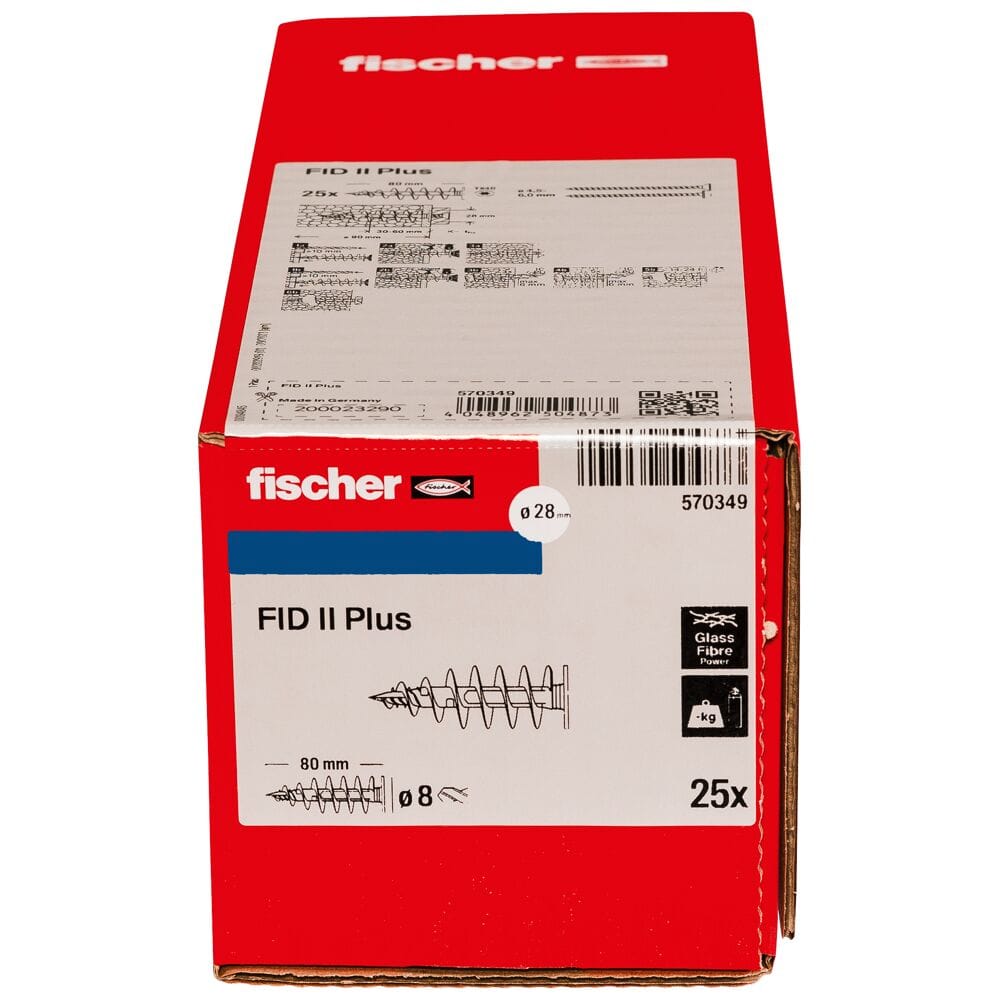Пластиковый дюбель FISCHER FISCHER FID II PLUS ARCH-00112725 - Вид №4