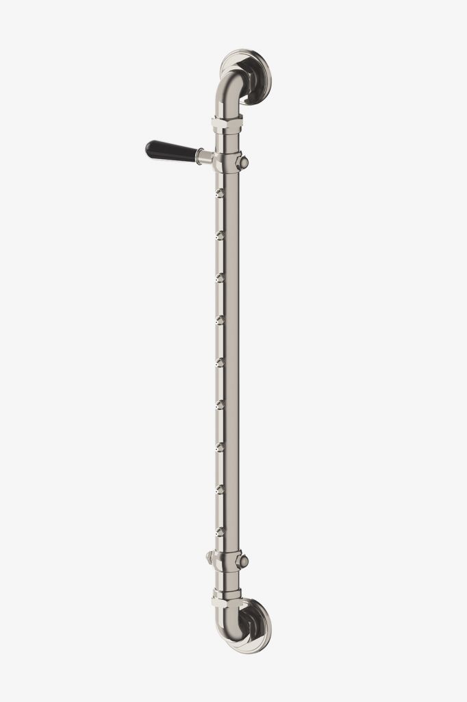 RGBS01 Распылитель на корпусе регулятора с черной ручкой-рычагом Waterworks 