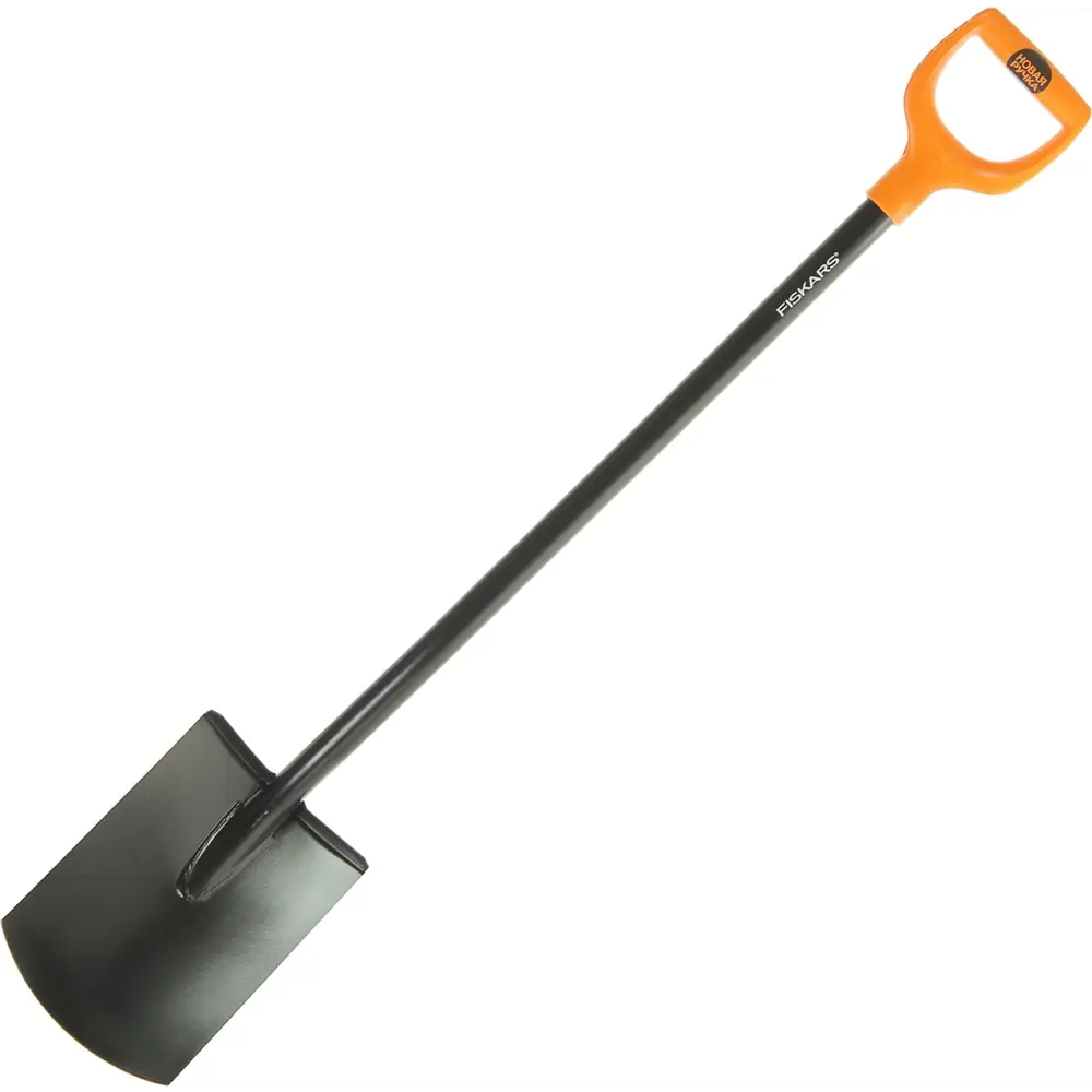 Лопата штыковая прямоугольная Fiskars SolidTM 116 см сталь, с черенком 81955973 STLM-2000227 