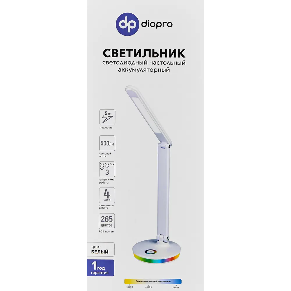 Светодиодная лампа Diopro с регулируемой яркостью для рабочего стола 89394803 STLM-1368026 - Вид №10