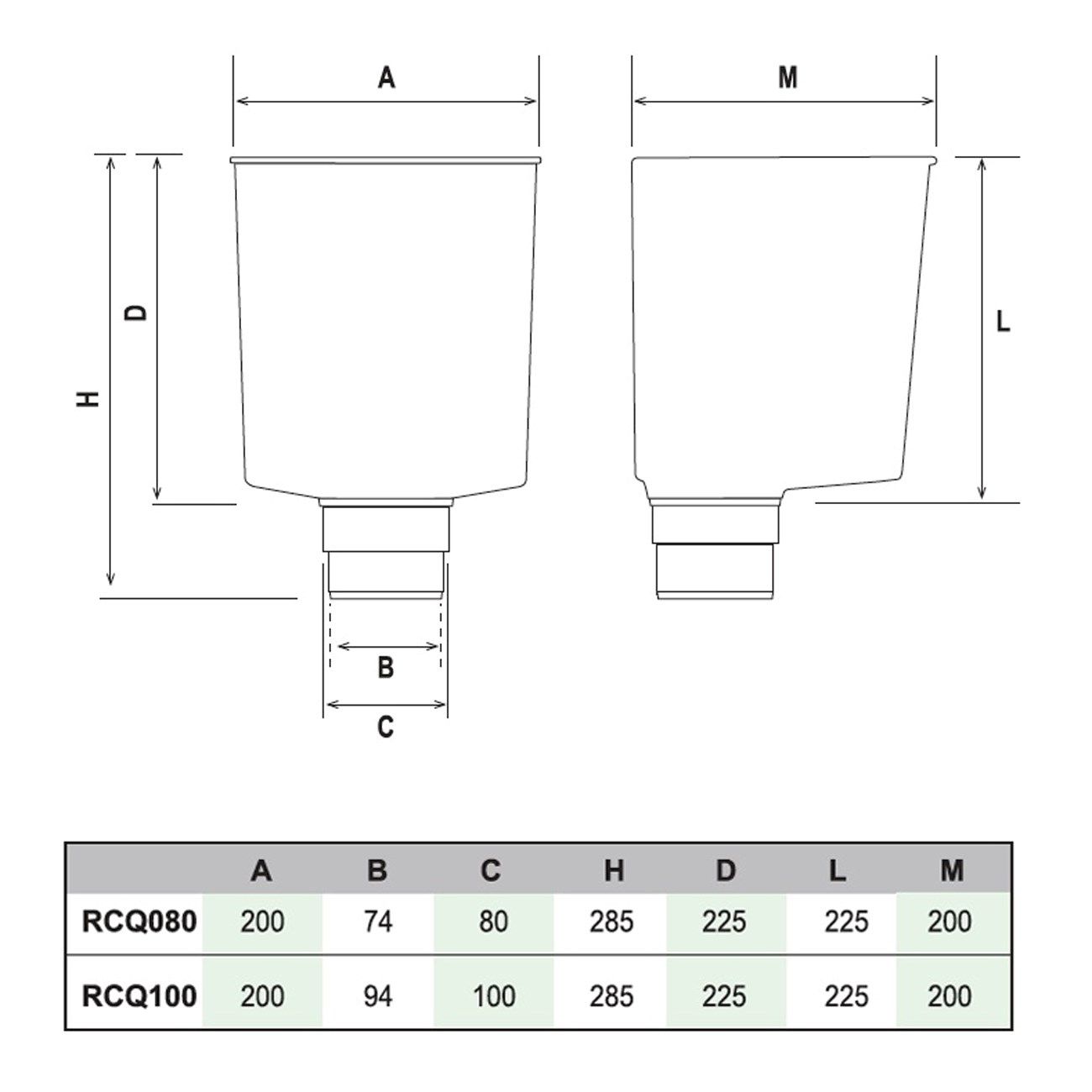 Квадратный сборщик водосточных труб First Corporation First Plast ARCH-00080406 - Вид №2