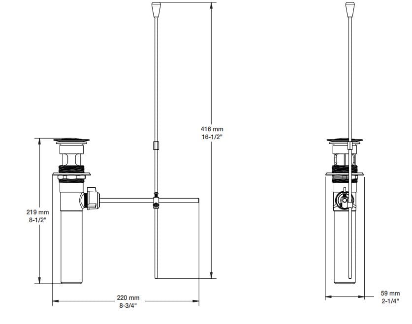 Слив для умывальника BARIL REN-0020-01 ARCH-00089894 - Вид №2