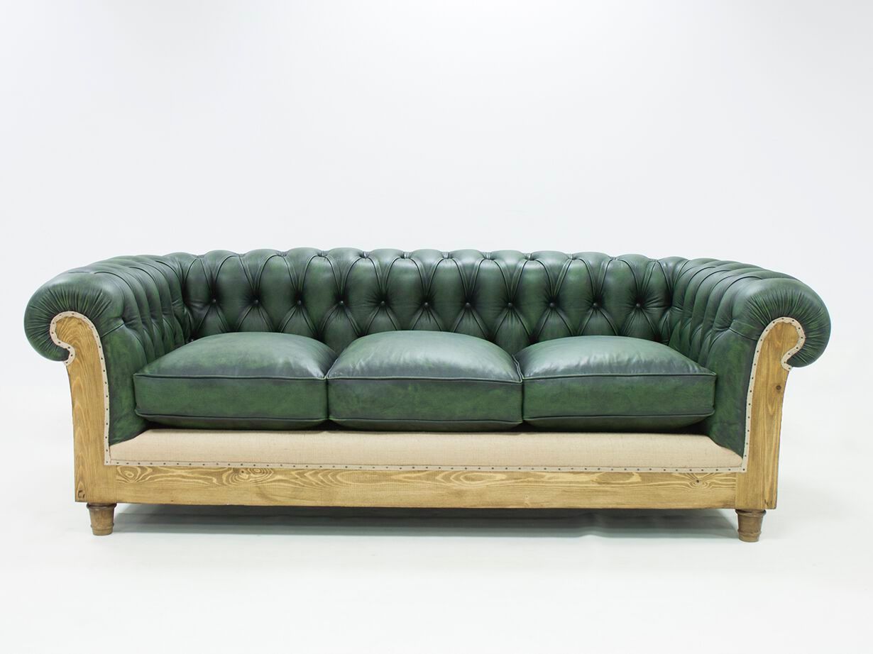 3-местный кожаный капитонный диван CREARTE COLLECTIONS Chesterfield Loor Essence ARCH-00061646 - Вид №16