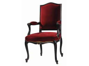 Мягкий тканевый стул с подлокотниками