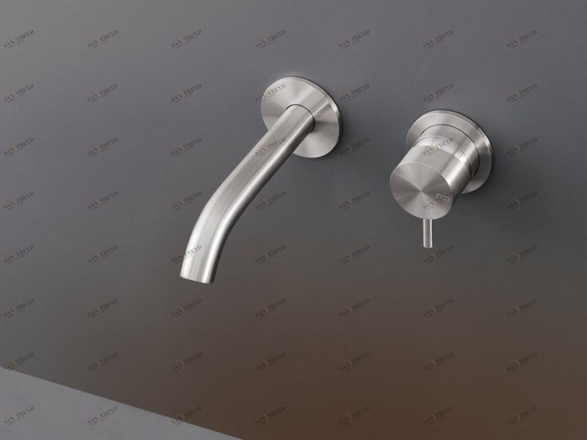 Ceadesign Смеситель для умывальника настенный из нержавеющей стали на 2 отверстия Milo360 Mil 141