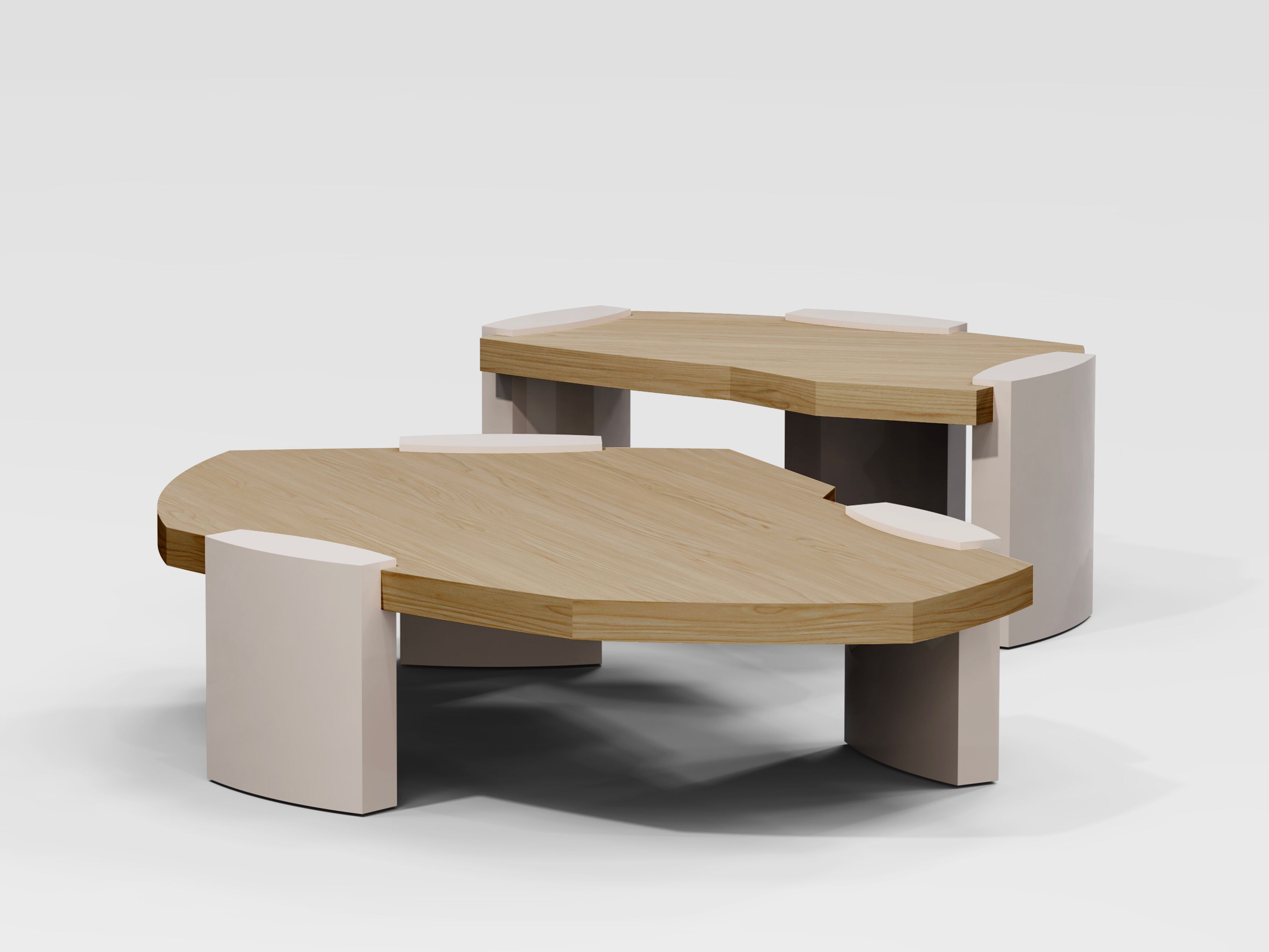 Низкий деревянный журнальный столик Secolo KORA ARCH-00141503 - Вид №3