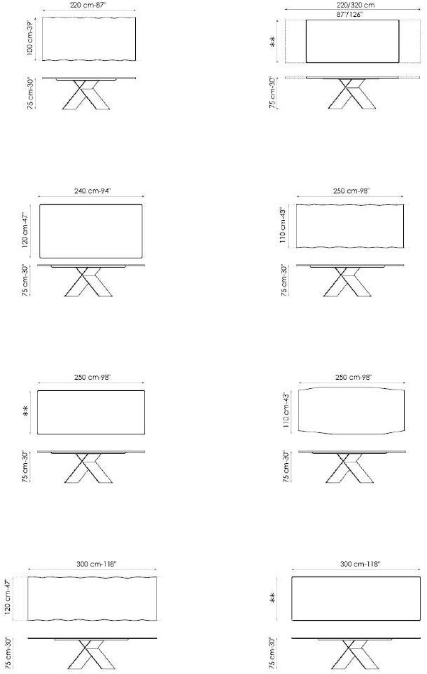 Bonaldo Прямоугольный деревянный стол Ax sun-id-1441105 - Вид №7