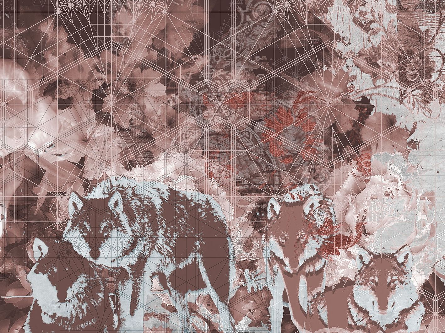 Оптические геометрические обои Tecnografica коллекции произведений искусства ARCH-00055039