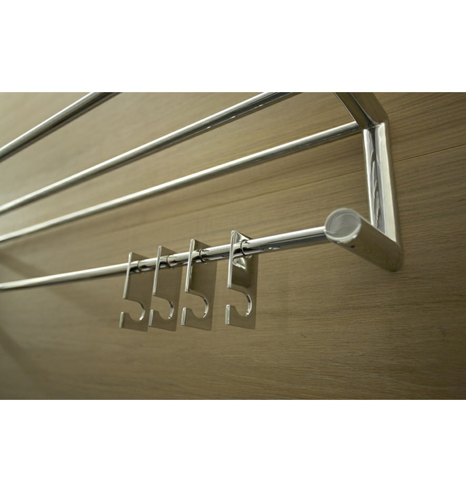 FROST Крючки на рейку » 4 шт. почищенный Нержавеющая сталь Матовый N1907  - Вид №3