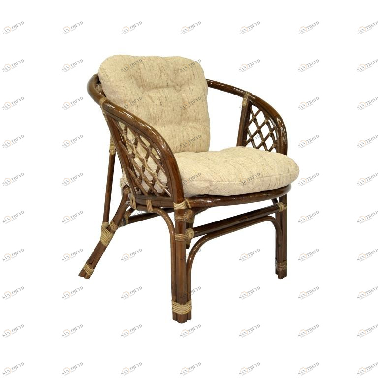 Кресло из ротанга бежевое "Багама-3" ЭКО ДИЗАЙН CLASSIC RATTAN 129503 Бежевый 