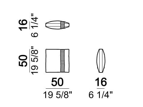 3-местный тканевый садовый диван Arketipo PUNTA ALA ARCH-00094189 - Вид №7