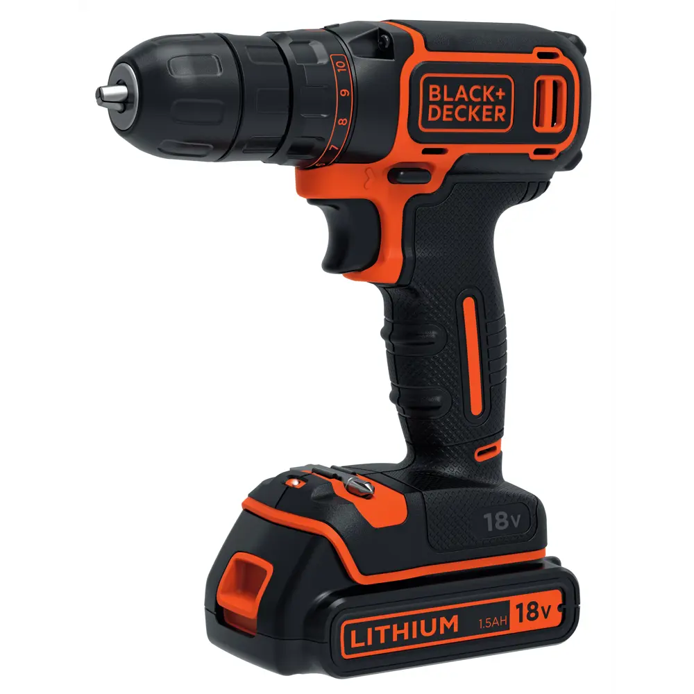 Шуруповерт Black & Decker Li-ion 18 В 18484859 STLM-2062186 BLACK + DECKER 