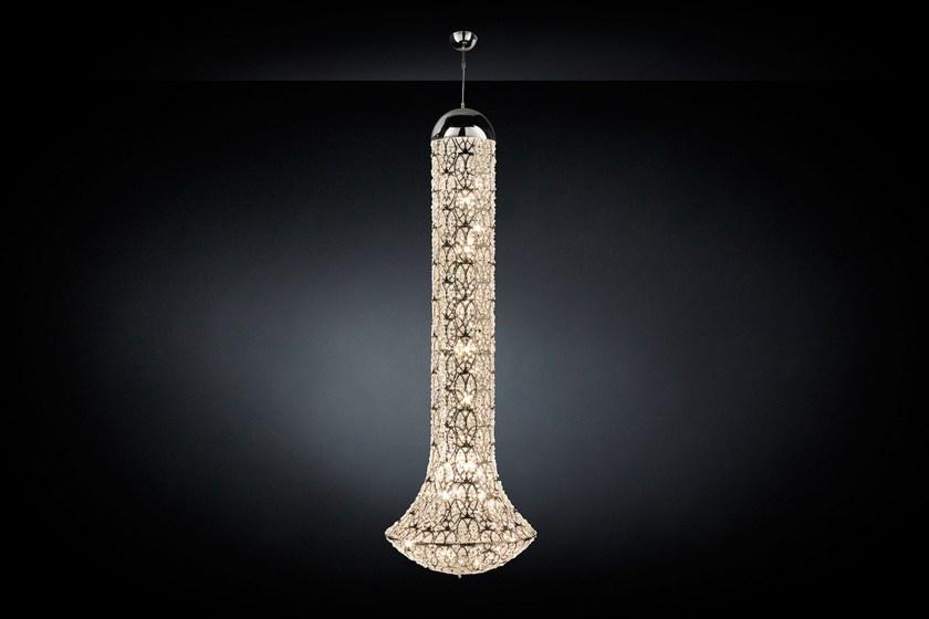 VGnewtrend Светодиодный подвесной светильник из стали с кристаллами Arabesque sun-id-1363749 - Вид №1