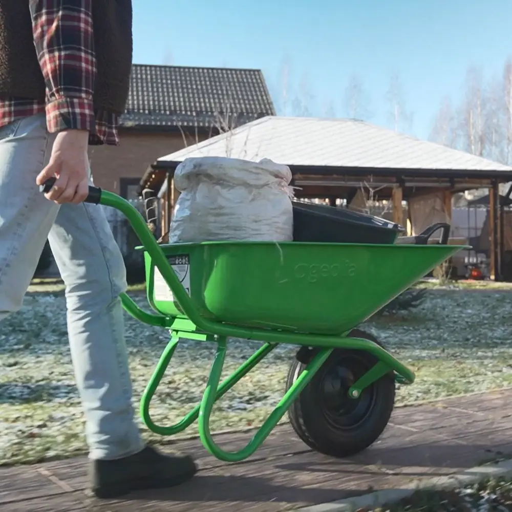 Кузов для тачки GEOLIA 110 л из оцинкованной стали, зеленый 85112871 STLM-0058946 - Вид №7