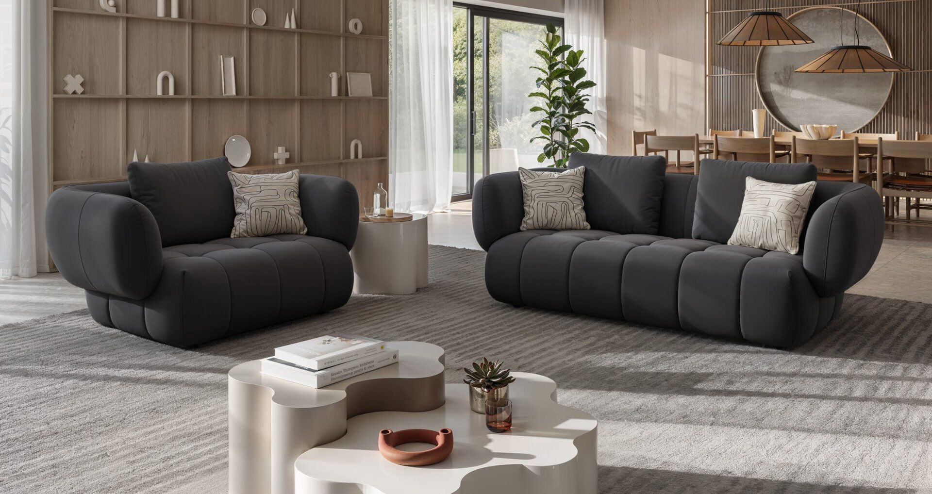 Тканевое кресло с подлокотниками Sofanella море ARCH-00129609 - Вид №3