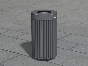 Нержавеющая сталь открытый мусорный бак