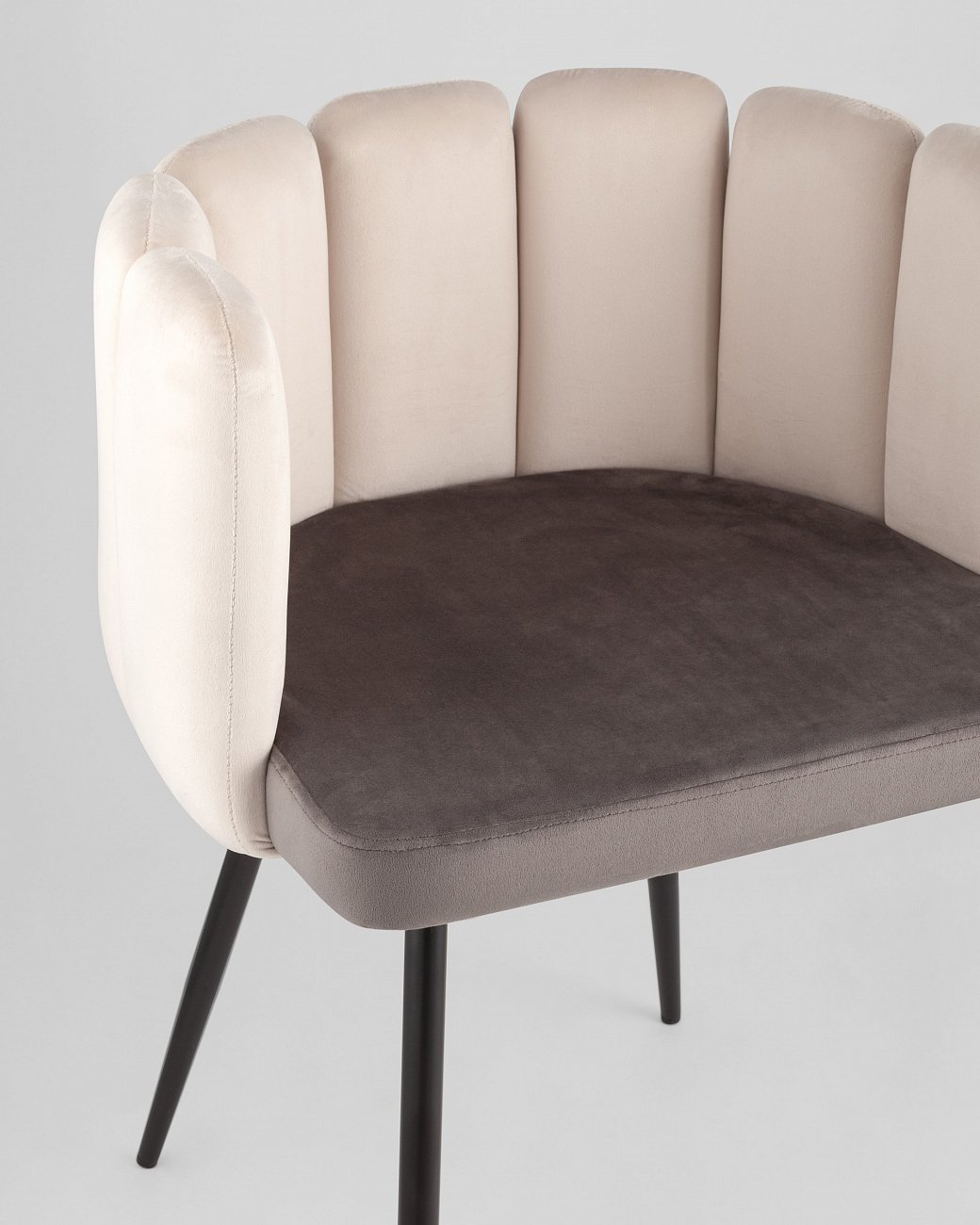 Кресло бежево-темно-серое "Карнавал" STOOL GROUP ДИЗАЙНЕРСКИЕ 00-3881868 Бежевый;серый  - Вид №6