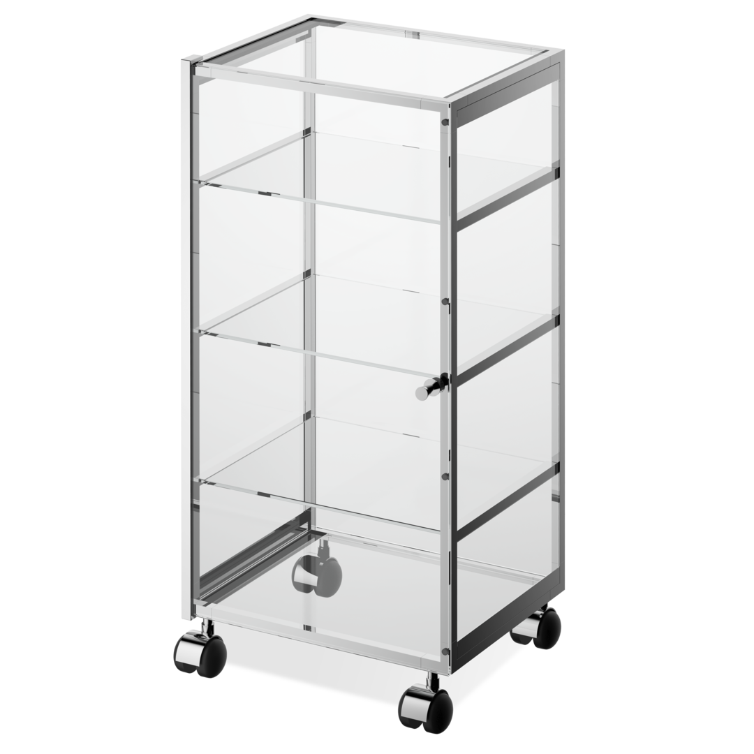 Тележка RW 1 DECOR WALTHER Хром / Стекло матовое 702306  - Вид №1