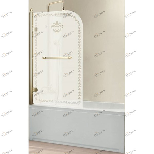 RETRO-A-V-1-80/145-PP-G-L Душевое ограждения на борт вынны Cezares Китай