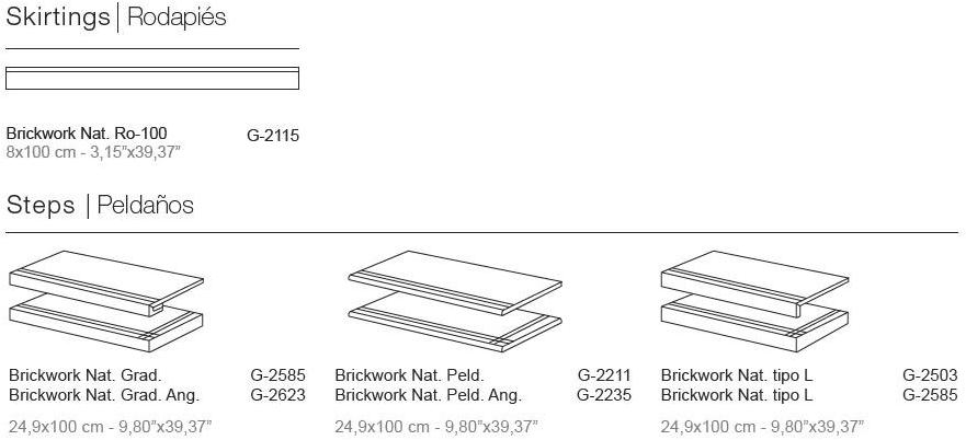Aparici Пол из керамогранита под бетон Brickwork sun-id-1509265 - Вид №5