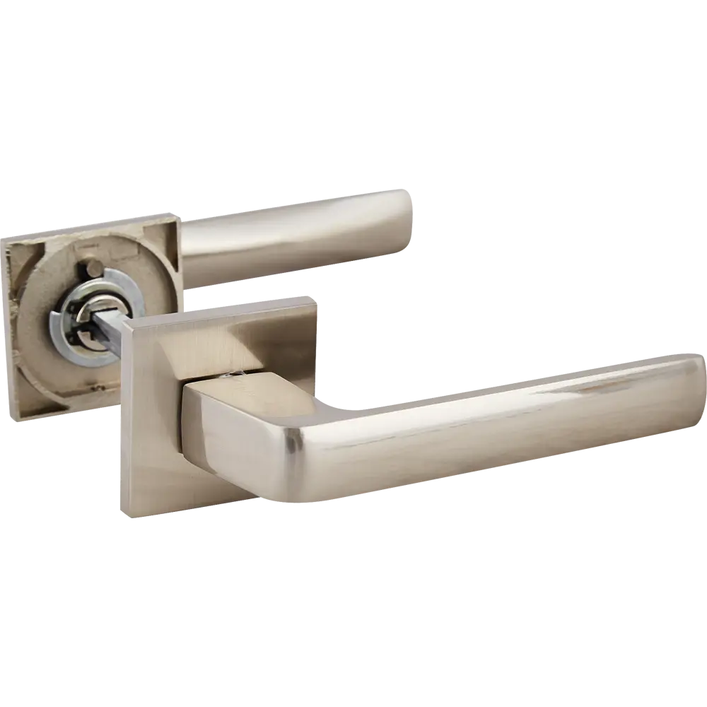 Дверные ручки Puerto Эспрессо с матовым никелем для межкомнатных дверей 86523104 STLM-0069618