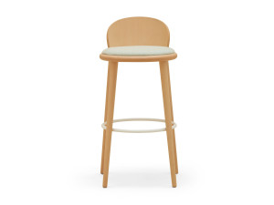 Высокий стул из бука с мягким сиденьем