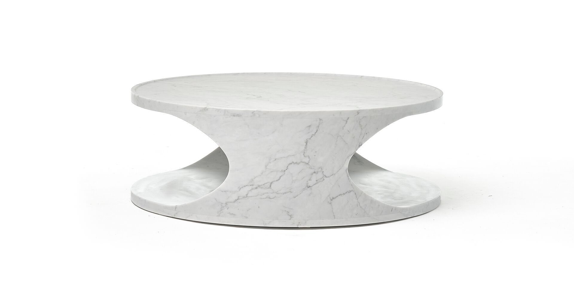 Низкий круглый журнальный столик из каррарского мрамора EPÒNIMO Roll ARCH-00140846 - Вид №2