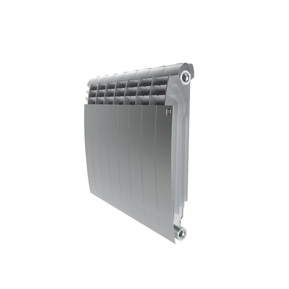 Радиатор секционный Royal Thermo Biliner 500/87 8 секций боковое подключение биметалл серый STLM-2047524 - Вид №1