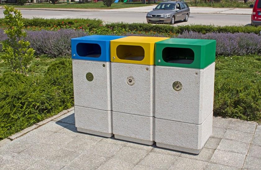 ENCHO ENCHEV - ETE Бетонный мусорный бак для раздельного сбора мусора sun-id-1385012 - Вид №2