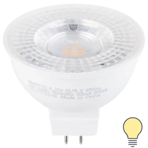 Лампа светодиодная Osram спот GU5.3 4.2 Вт 350 Лм тёплый белый