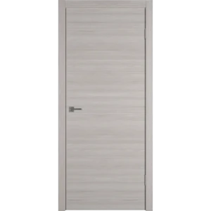 Комплект двери Канзас глухая 90x200 см ПВХ цвет дуб европейский серый с добором 100 мм 89430156 STLM-2008586