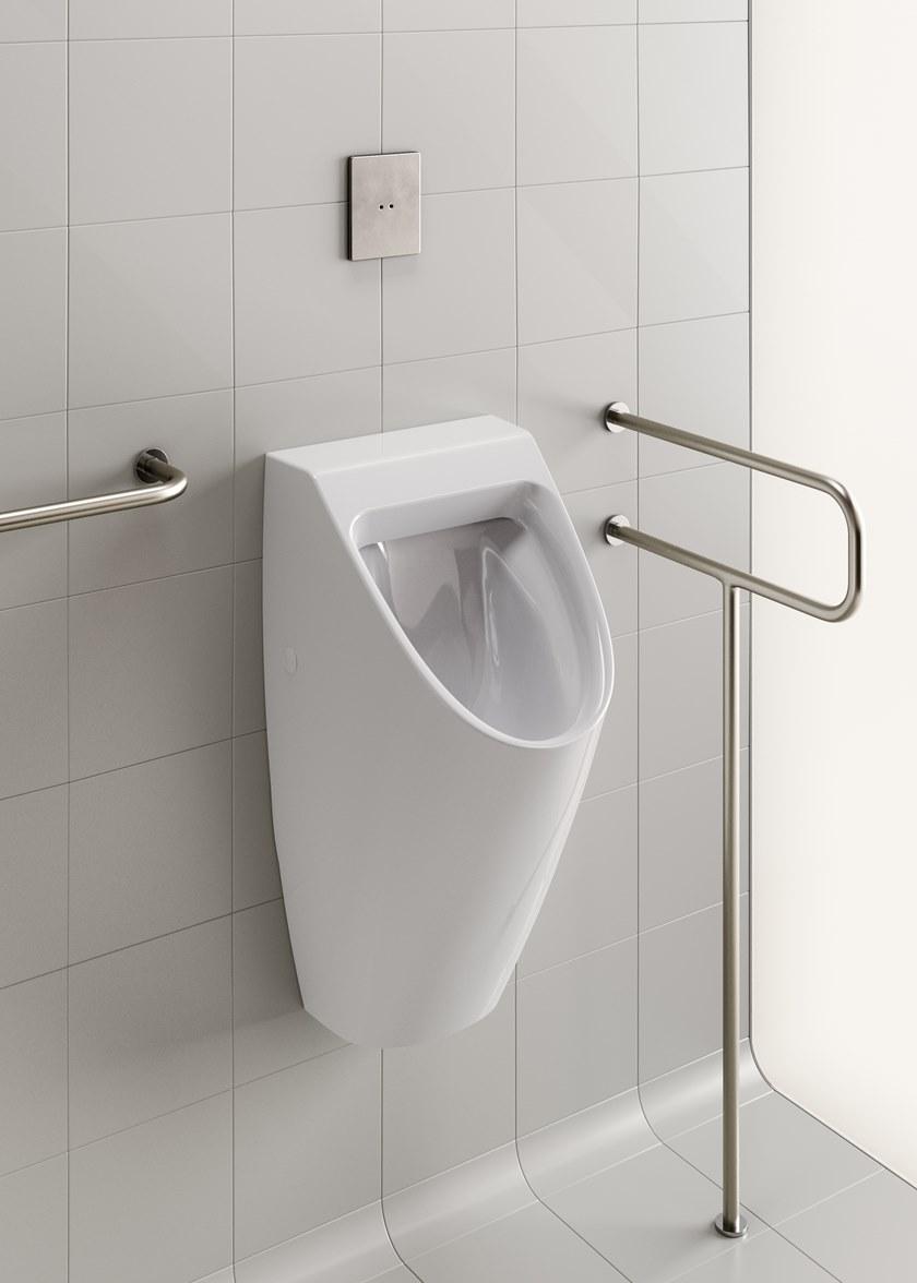 Настенный писсуар, уринал с мушкой GSI ceramica Sand sun-id-1408203 - Вид №1