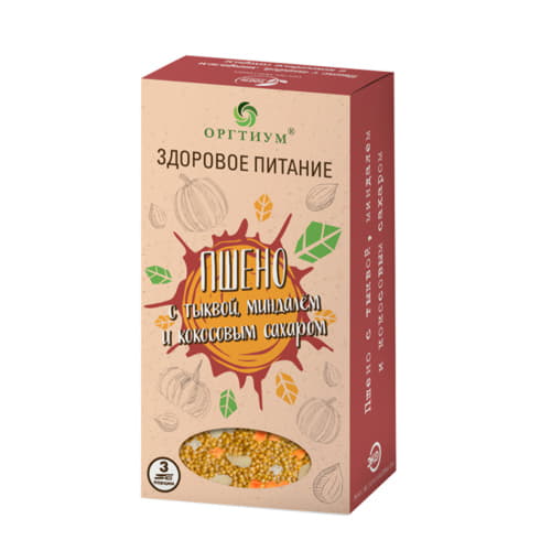Пшено с тыквой миндалём и кокосовым сахаром Оргтиум 210 г Santreyd 13548 - Вид №1