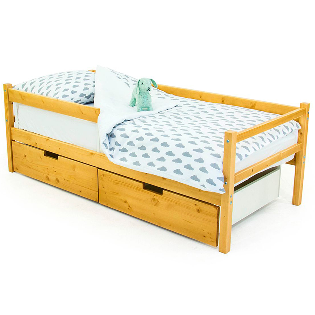 Детская кровать-тахта Svogen дерево БЕЛЬМАРКО  326815 Желтый Santreyd  - Вид №6