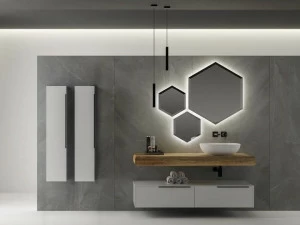 LEGNOBAGNO Тумба под умывальник подвесная со шкафом Life