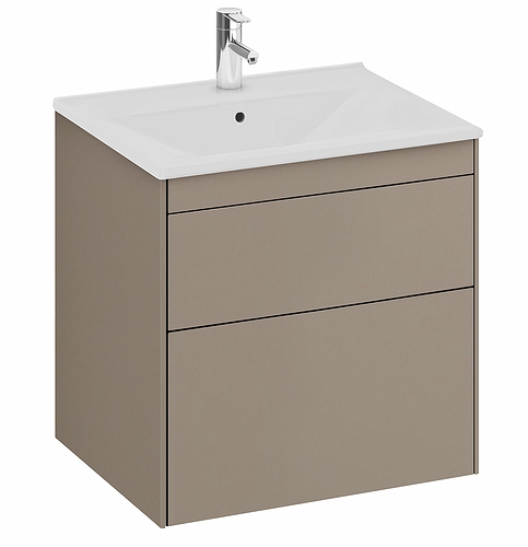 47445 Напольный шкаф IFO Sense для тонкой умывальника с двумя ящиками, Ш = 900 мм, Ш1 = 910 мм, белый - Вид №5