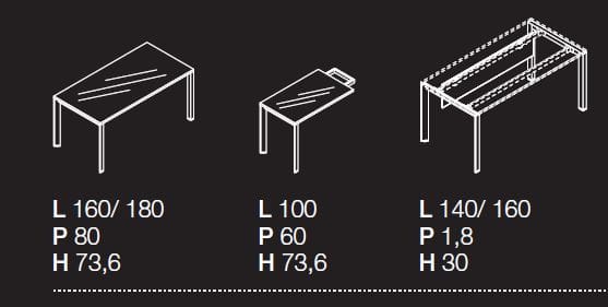 Стеклянный исполнительный стол Las Mobili Oxi ARCH-00024489 - Вид №2