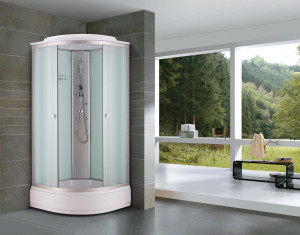 Душевая кабина NG- 3301-14G (900х900х2150) низкий поддон(26см) ГИДРОМАССАЖ стекло МАТОВОЕ