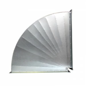 Отвод 90º прямоугольный (оц. сталь) 600х300