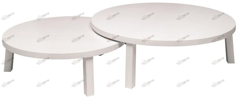 e15 Круглый деревянный журнальный столик  Pa05 