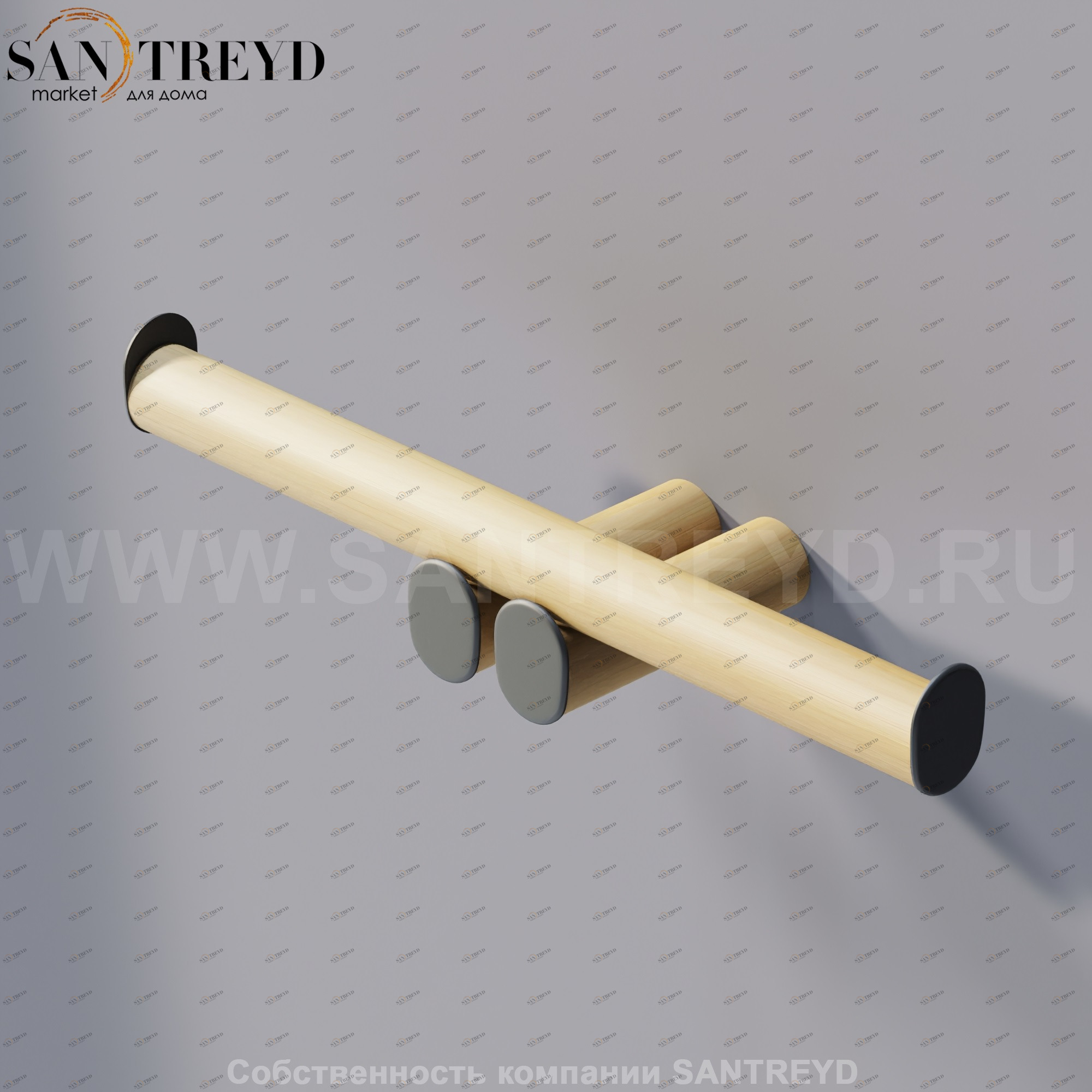 Agape DOT LINE Двойной держатель для туалетной бумаги настенный натуральный дуб ADTL0453.RT ADTL0453RT