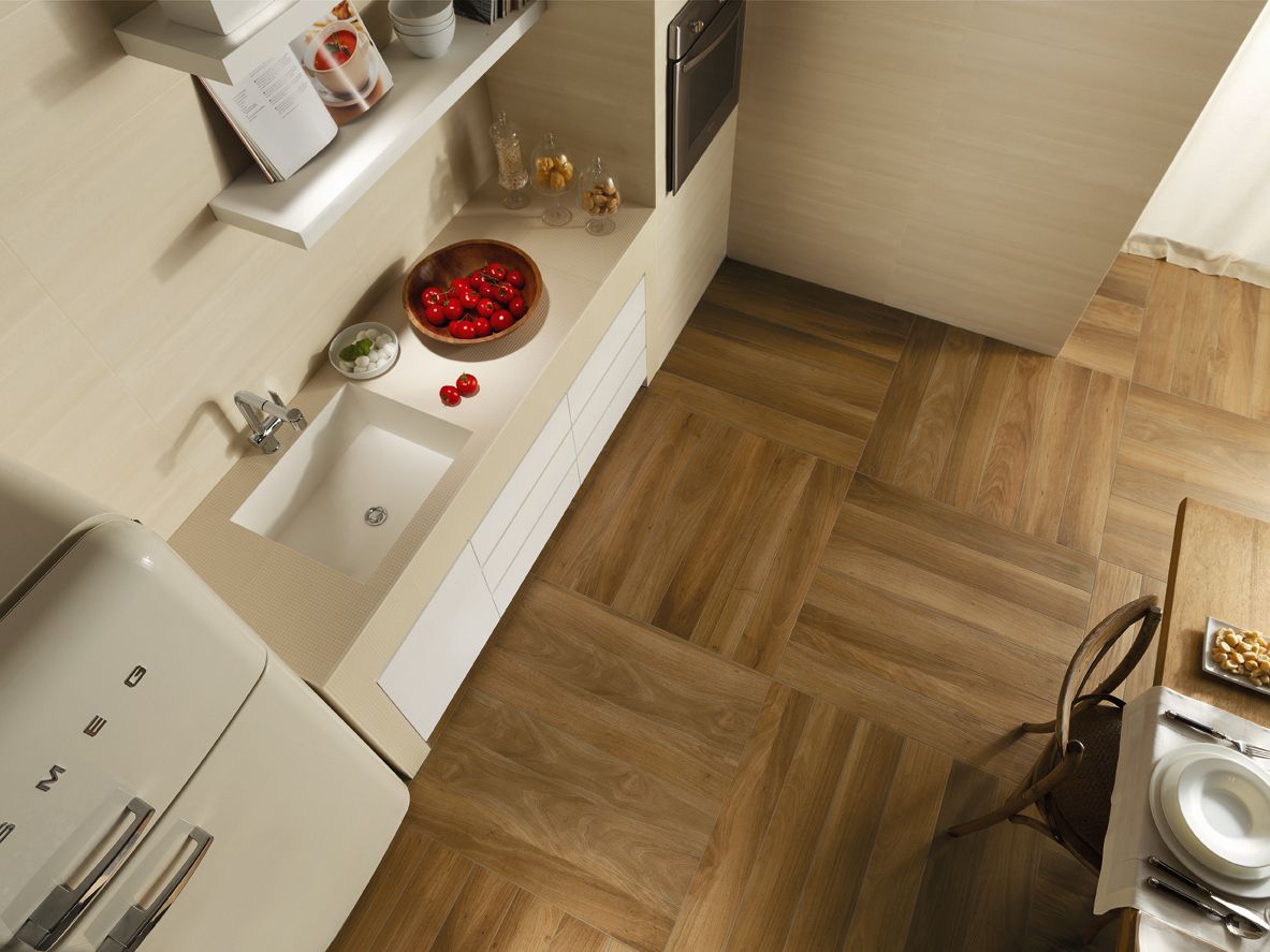 Пол из керамогранита под дерево FAP ceramiche нюансы ARCH-00153091