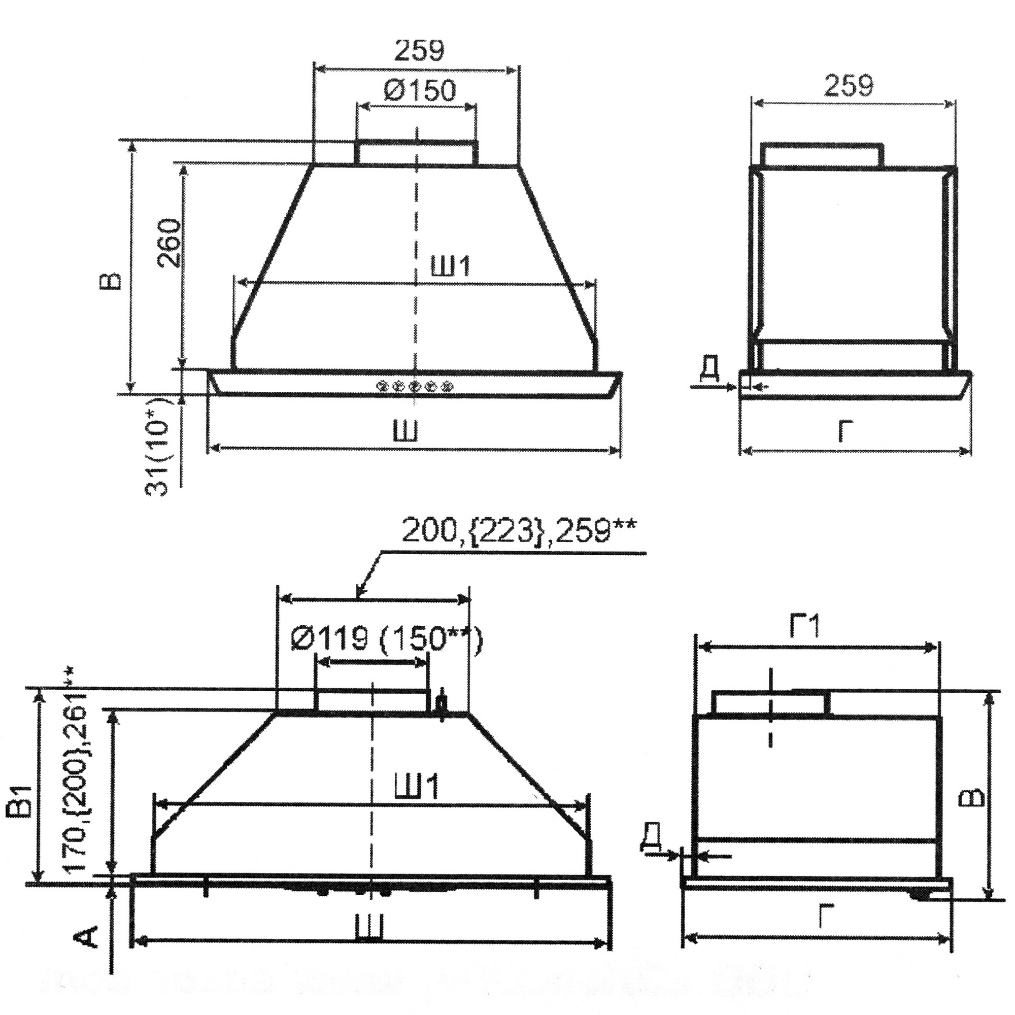 5346461 Вытяжка полновстраиваемая ELIKOR Flat 42П-430-К3Д серебристый STDN-0104832 - Вид №9