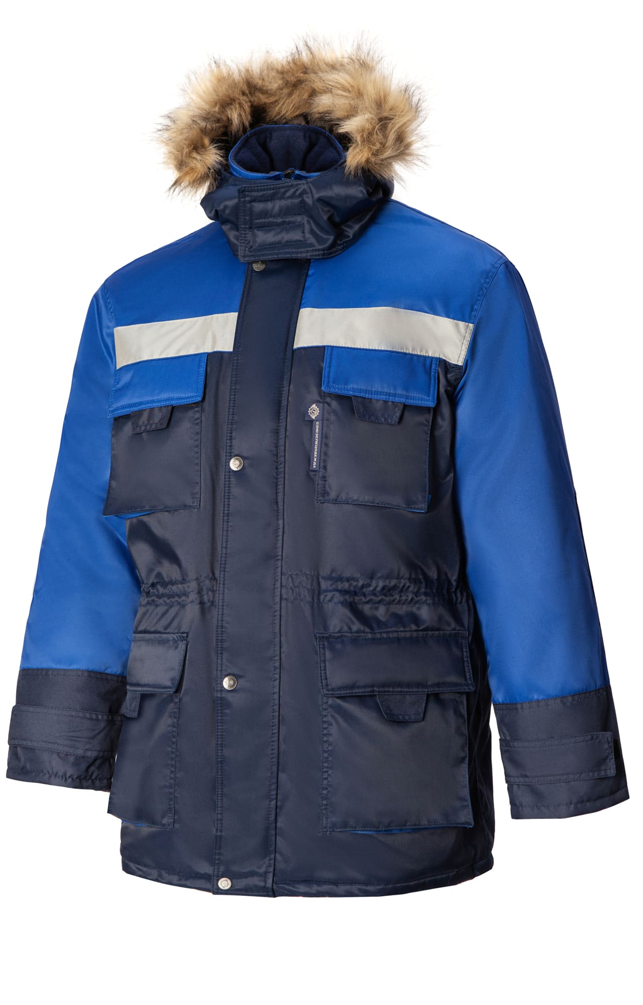 64875 Костюм "Вихрь" зимний василек-синий с СВП  Зимняя спецодежда  размер 60-62/182-188  - Вид №1