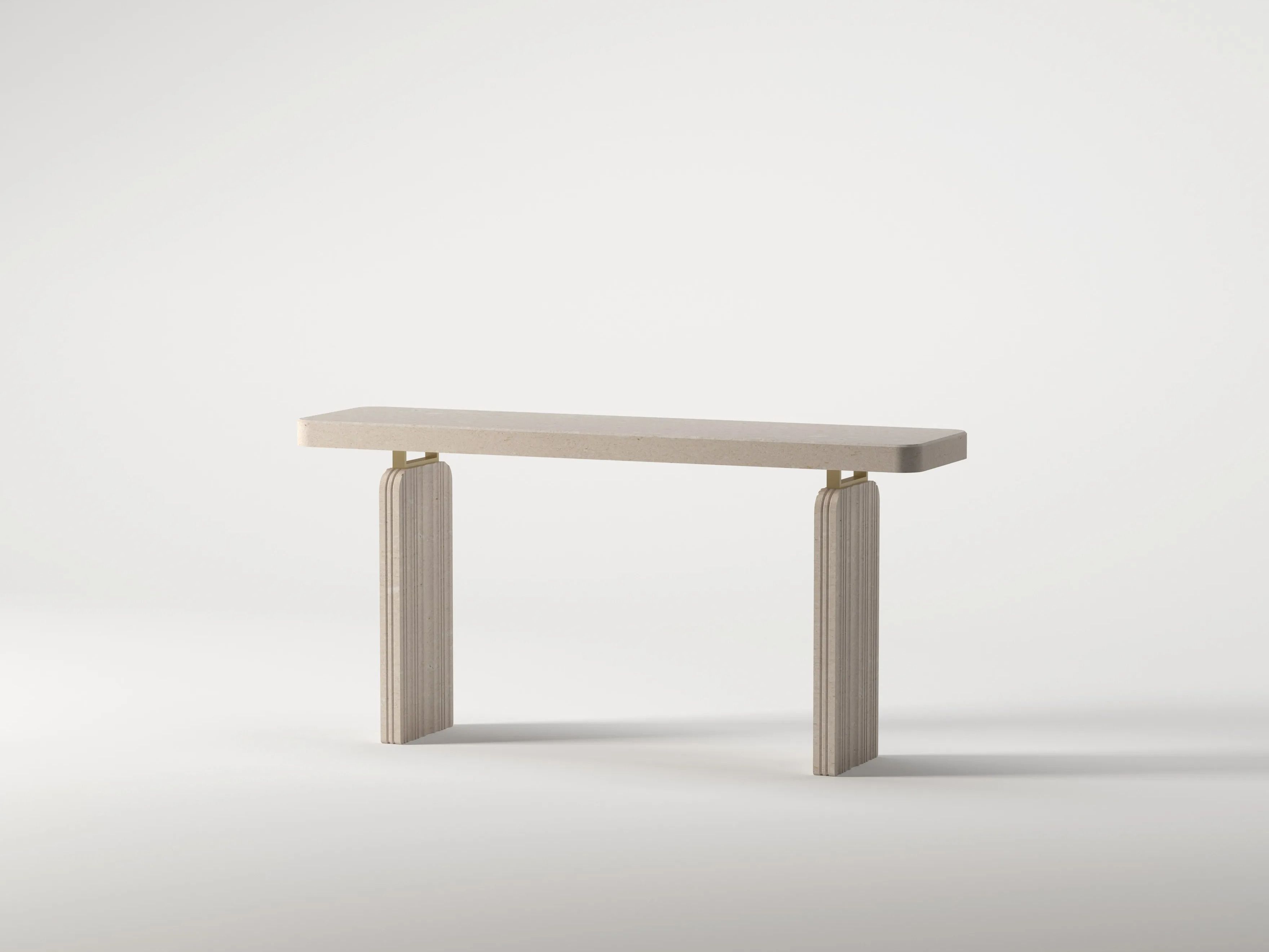 Прямоугольная консоль из травертина Davani Purity ARCH-00072508 - Вид №16