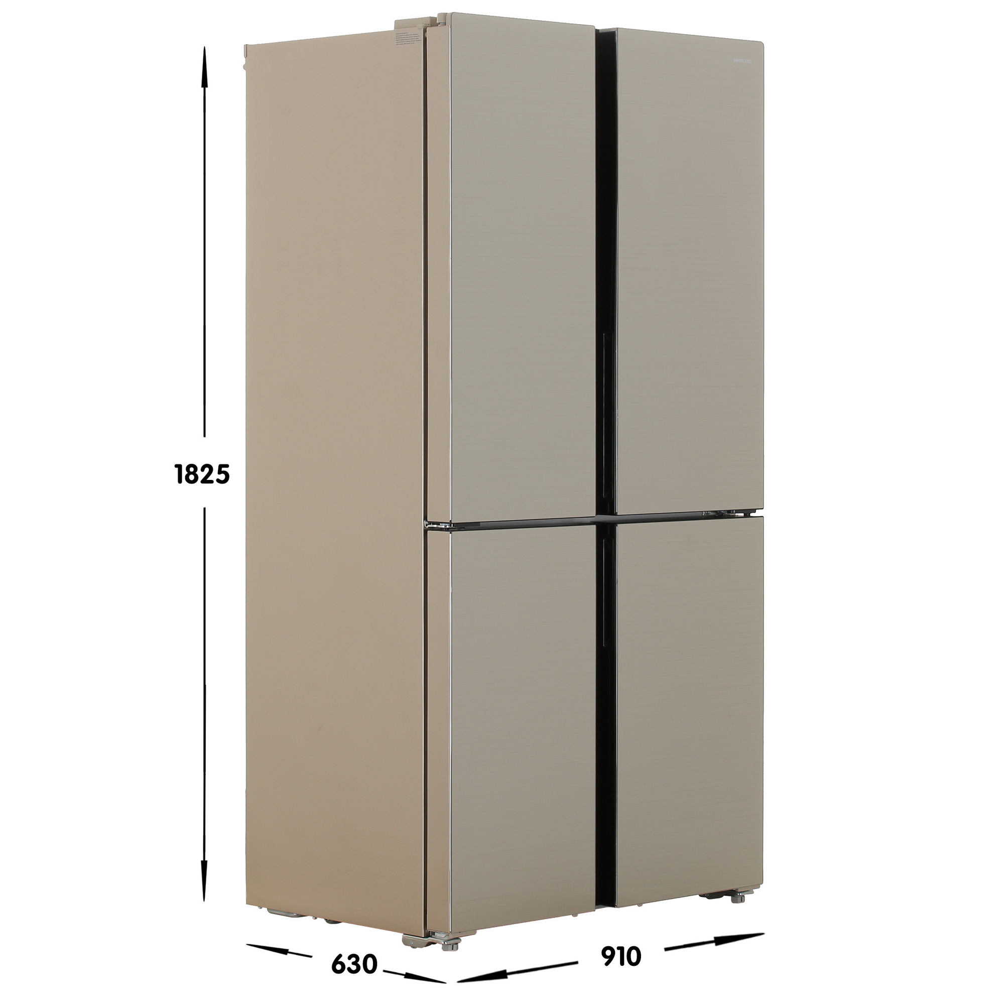 9901136 Холодильник многодверный   HIBERG RFQ-500DX NFGY inverter бежевый STDN-0135168 - Вид №6