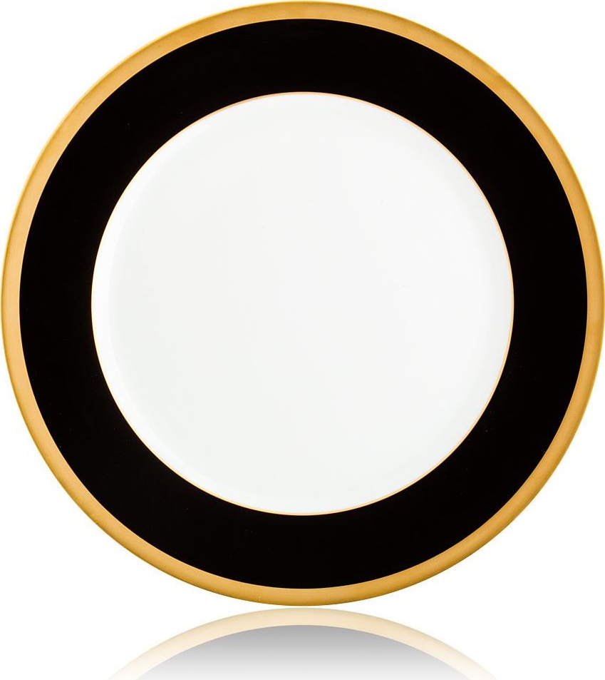 64632 Haviland Блюдо круглое плоское 31,5см "Китайский лак, золотой кант" Фарфор, Керамика 