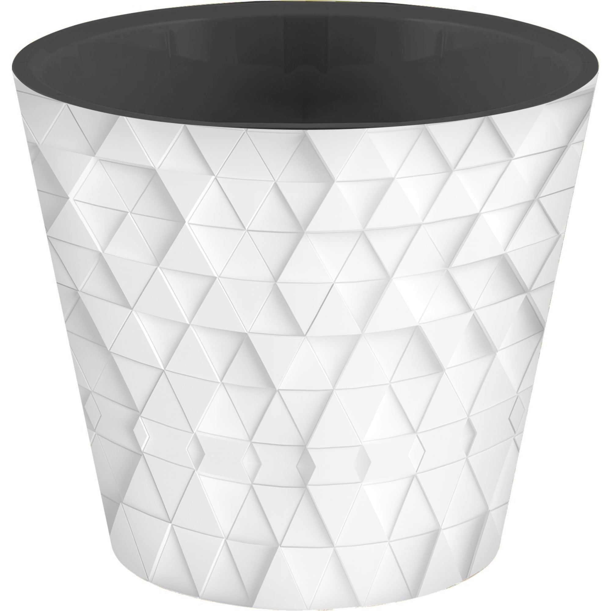 89079175 Горшок цветочный ø20 h18.3 см v2.9 л пластик белый LONDON Santreyd